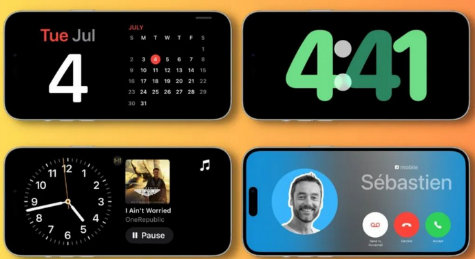 双流苹果手机维修分享iOS17横屏充电待机显示有什么好处 