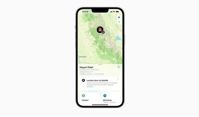 双流苹果14维修分享iPhone14系列中 FindMy功能通过卫星分享位置方法教程 